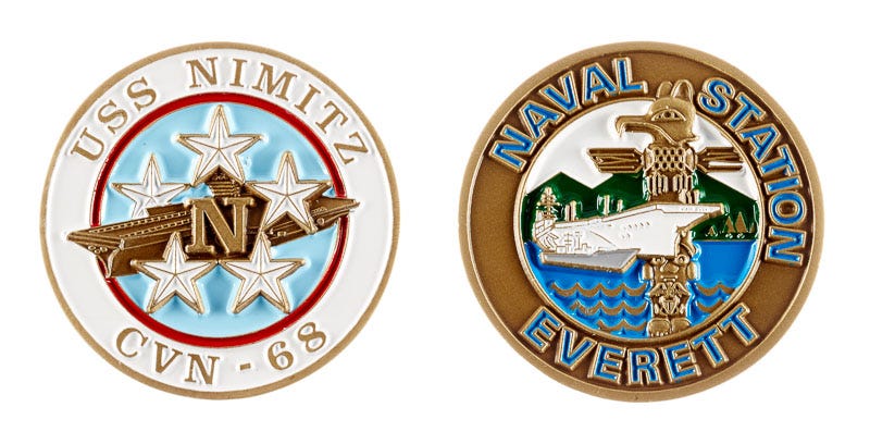NEWモデル 68 CVN USS Challenge | Coin Challenge Everett NS - Nimitz その他