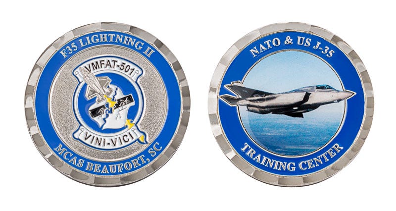 アメリカ合衆国 空軍 F35 Lightning Ⅱ記念 チャレンジコイン - メルカリ