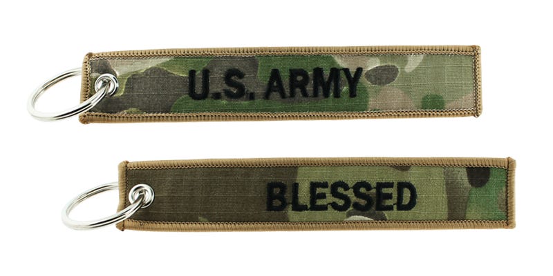 Army wife keychain top