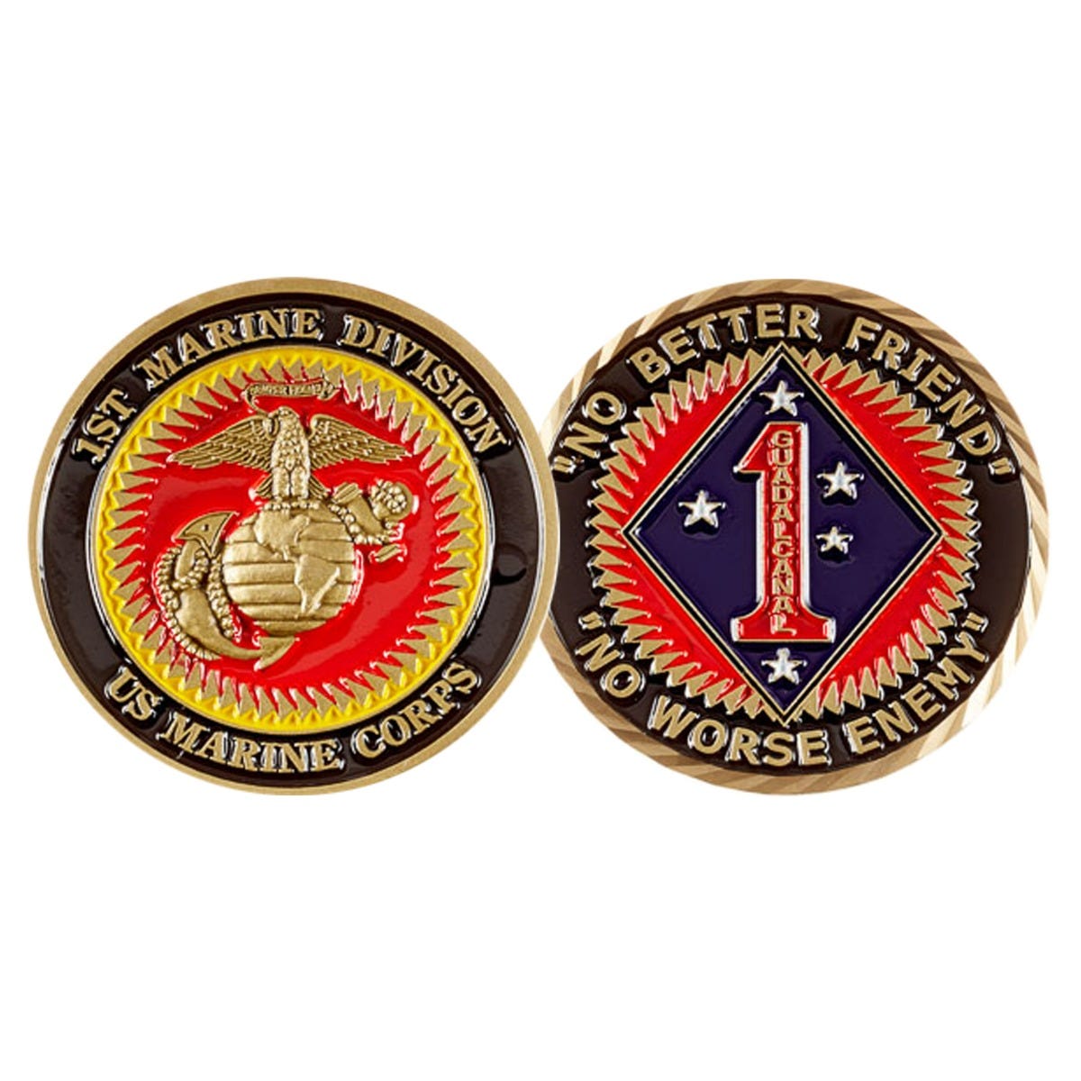 1st Marine Division Challenge Coin