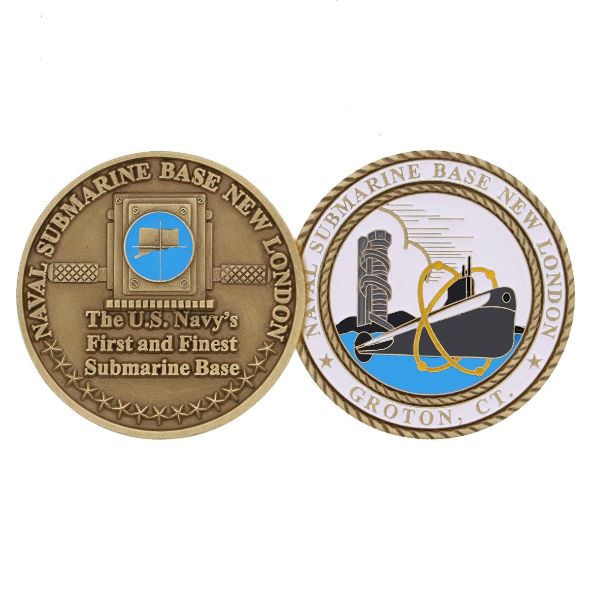 Challenge Coin Naval Submarine Base New London Challenge Coin Company