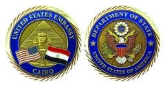 United States Embassy Cairo Eqypt Challenge Coin 