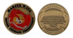 US Marine Wife Appreciation Challenge Coin