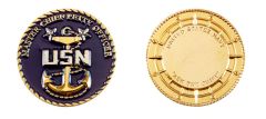 Navy Master Chief Petty Officer Challenge Coin